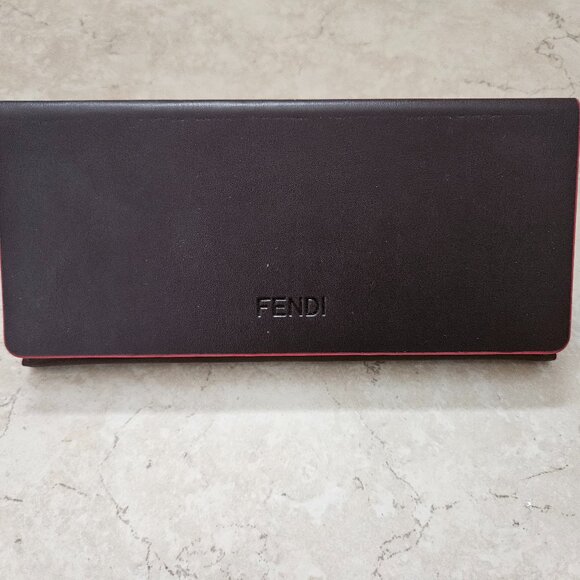 NWOT FENDI BUTTERFLY ITALY BLACK GOLD CAT EYE METAL F LOGO OVERSIZED SUNGLASSES main image 14